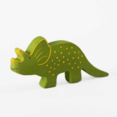 Tikiri Baby dinosaurus z prírodnej gumy - Triceratops (Trice)