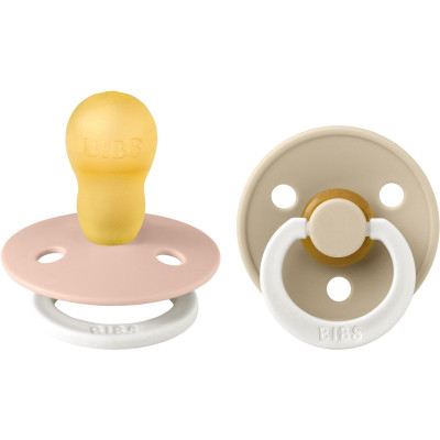BIBS Colour cumlíky z prírodného kaučuku 2ks - veľkosť 3 - Blush Nočný / Vanilla Nočný
