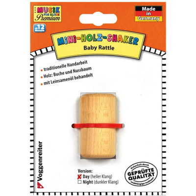 Drevená hrkálka MINI - svetlá