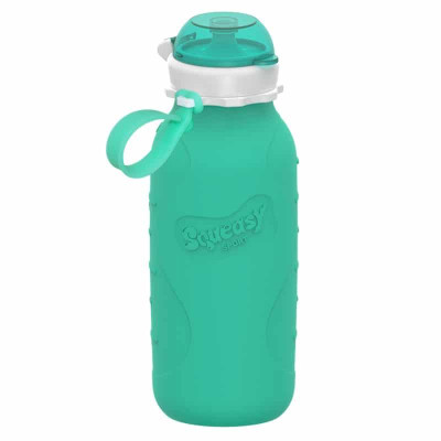 Squeasy Gear silikónová fľaša 480ml - aqua