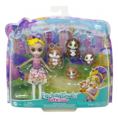 Mattel - Enchantimals Family Toy Set Fialová bábika s vlasmi
