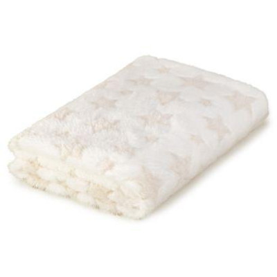 INTERBABY | Deka hviezda s medvedíkom v domčeku 80x110 cm - KRÉMOVÁ