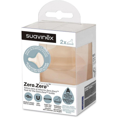 SUAVINEX | ZERO ZERO anti-kolikový cumlík A 2 ks