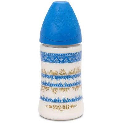 SUAVINEX | FĽAŠA PREMIUM 270ml SILIKÓN - TMAVO MODRÁ