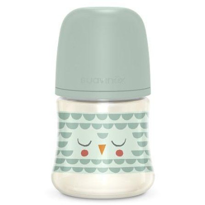 SUAVINEX | Fľaša BONHOMIA 150 ml fyziologická SX PRO +0 SF - zelená
