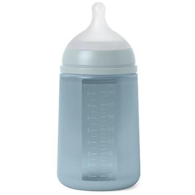SUAVINEX | DOJČENSKÁ FĽAŠA 240 ml M COLOUR ESSENCE - modrá