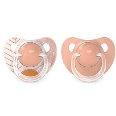SUAVINEX | Dudlík anatomický silikon +18 m 2 ks Dreams - růžový