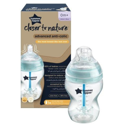TOMMEE TIPPEE TTP42256986 Butelka plastikowa antykolkowa 260 ml