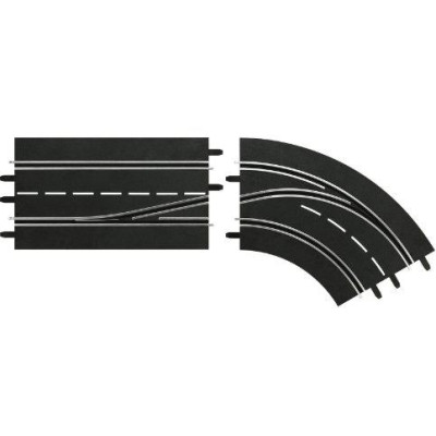 Carrera - Digital 132 Zmena jazdného pruhu vpravo von
