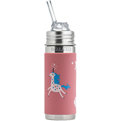 Pura TERMO fľaša so silikónovou slamkou 260ml - Unicorn