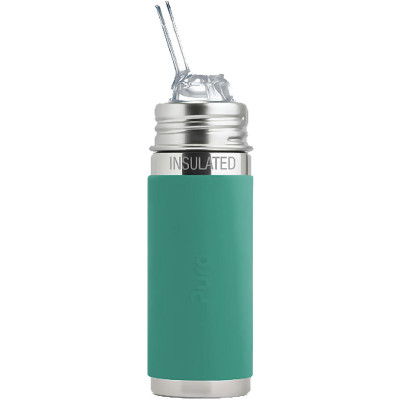 Pura TERMO fľaša so silikónovou slamkou 260ml - Mint