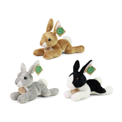 Plyšový králik ležiaci 3 druhy 18 cm ECO-FRIENDLY