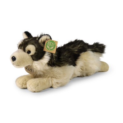 Plyšový vlk ležiaci 32 cm ECO-FRIENDLY