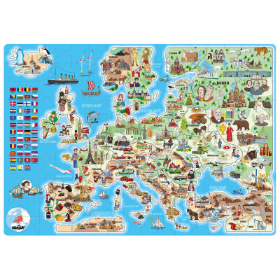 Puzzle - Európa 160 ks - CZ
