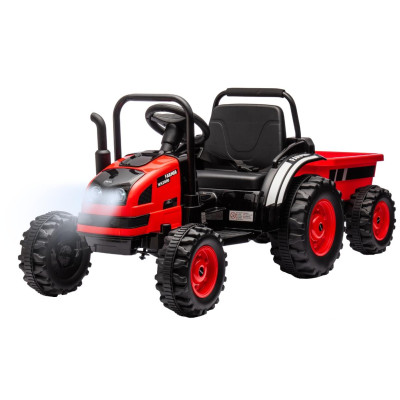MILLY MALLY 5741  Pojazd na akumulator Traktor z przyczepą Farmer Red