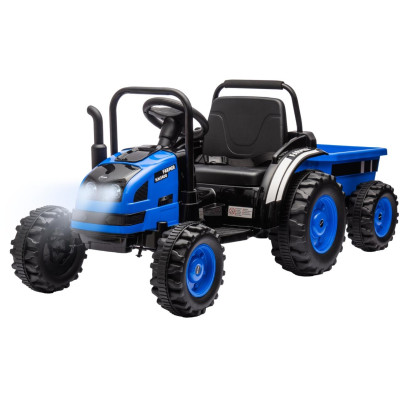 MILLY MALLY 5742 Pojazd na akumulator Traktor z przyczepą Farmer Blue