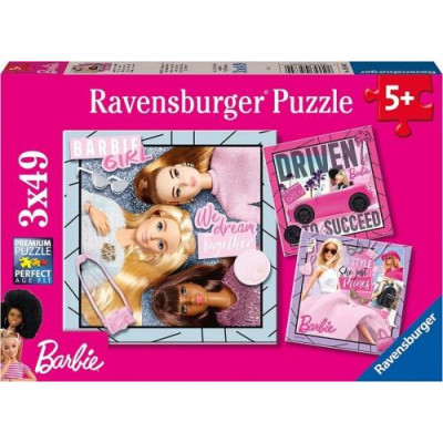 Ravensburger - Puzzle 3x49 Barbie Girl