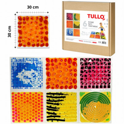 TULLO 700 Senzorický chodník - senzorické tekuté textúrované dlaždice 6 ks.