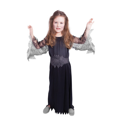 Detský kostým čierný Čarodejnice/Halloween (M)