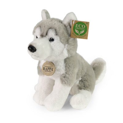 Plyšový pes husky sediaci 23 cm SOFT COLLECTION