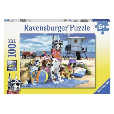 Ravensburger - Puzzle 100 Dogs On The Beach