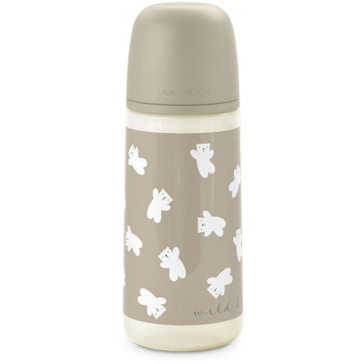 SUAVINEX | Dojčenská fľaša 360 ml L WILD &amp, FREE - hnedá
