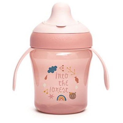 SUAVINEX | Nerozlievací hrnček FOREST 200 ml - ružová