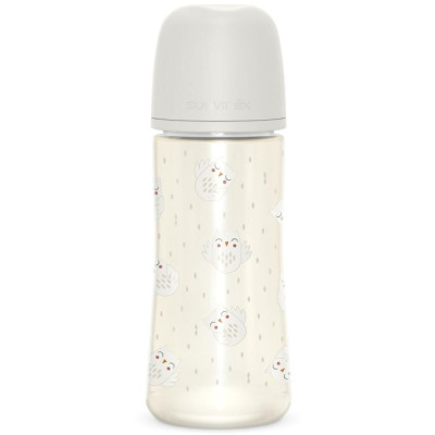 SUAVINEX | Fľaša BONHOMIA 360 ml fyziologická SX PRO +6 LF - biela