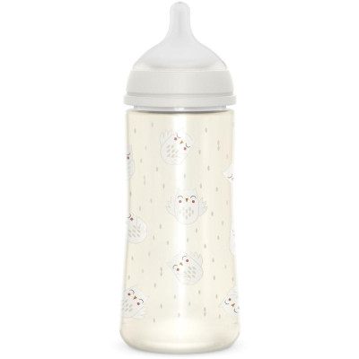 SUAVINEX | Fľaša BONHOMIA 360 ml fyziologická SX PRO +6 LF - biela