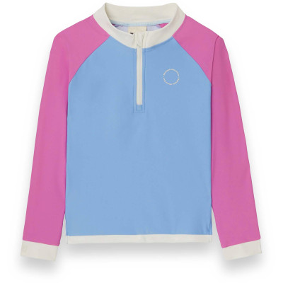 KiETLA ICONIK plavky s UV ochranou - tričko s dlhým rukávom - Purple Pink - 2-4 roky