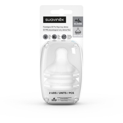 SUAVINEX | Náhradný cumlík SX PRO Fyziologický XL EXTRA SILNÝ PRIETOK 2 KUSY