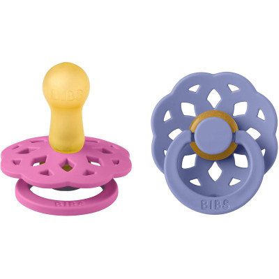 BIBS Boheme cumlíky z prírodného kaučuku 2ks - veľkosť 2 - Bubblegum / Peri