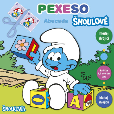Pexeso v zošite Šmolka abeceda s maxi kartičkami