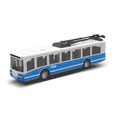Trolejbus modrý