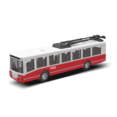 Trolejbus červený