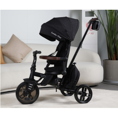MILLY MALLY 6300 Qplay Rowerek Trójkołowy Comfo Max Black