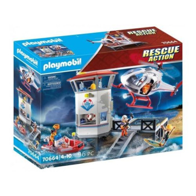 Playmobil 70664 - Rescue Action Coast Guard Headquarters