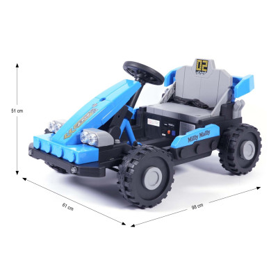 MILLY MALLY 6972 Pojazd na akumulator Prime 2w1 Blue