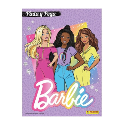 Omaľovanky + samolepky Barbie A4