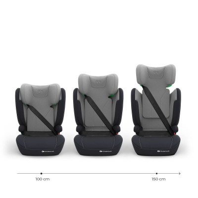 KINDERKRAFT Fotelik samochodowy I-SPARK 2 PLUS i-Size grey