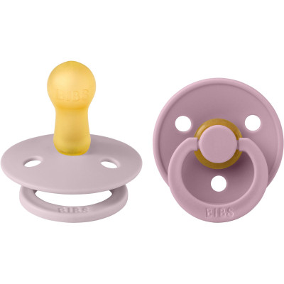 BIBS Colour cumlíky z prírodného kaučuku 2ks - veľkosť 2 - Dusky Lilac / Heather