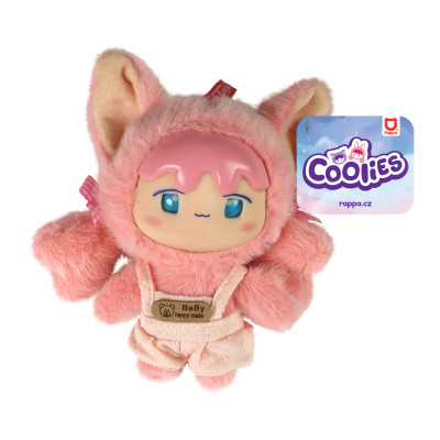 Plyšová bábika ružová COOLIES 15 cm